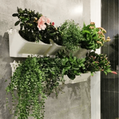 Pot de Fleurs - VerticalGardenFlowerPot™ - Blanc - Mon Coin Jardin
