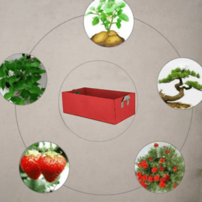 Lit de jardin - SquareGrowPlanter™ - Rouge - Mon Coin Jardin